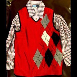 Goodlad sweater vest shirt combo. Two separate pieces bought together. Size 6.